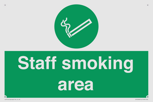 Staff smoking area